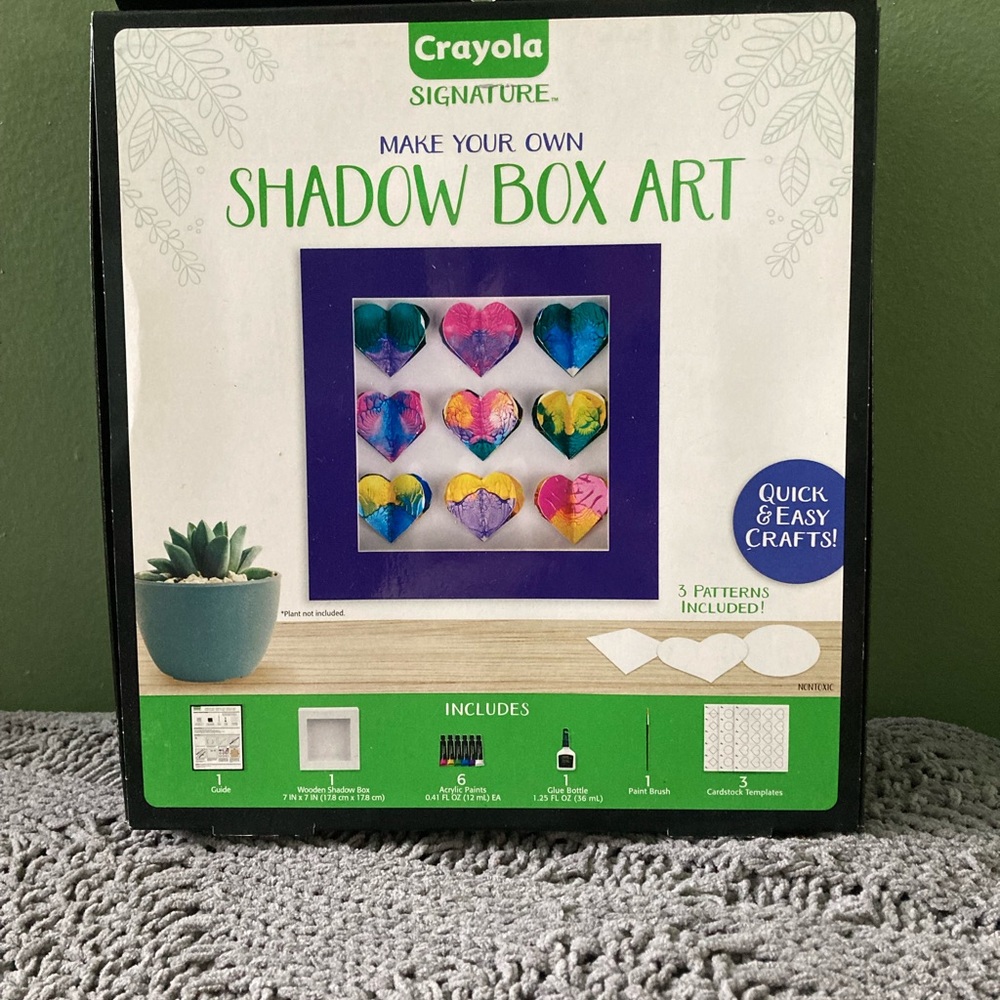 Crayola shadow box art